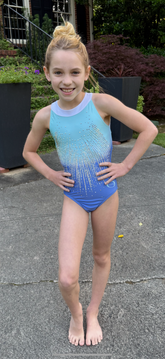 Ozone Iridescent Dreams Leotard With Stones- IN STOCK