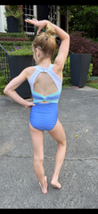 Ozone Iridescent Dreams Leotard With Stones- IN STOCK