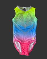 Ozone Neon Reign Leotard with Stones - IN STOCK