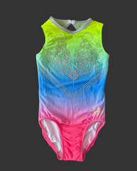 Ozone Neon Reign Leotard with Stones - IN STOCK