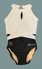 Believe Onyx & Pearl Leotard - IN STOCK IN LIMITED SIZES