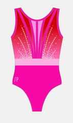 Sylvia P Crimson Spark leotard - PRE ORDER (EARLY MARCH)