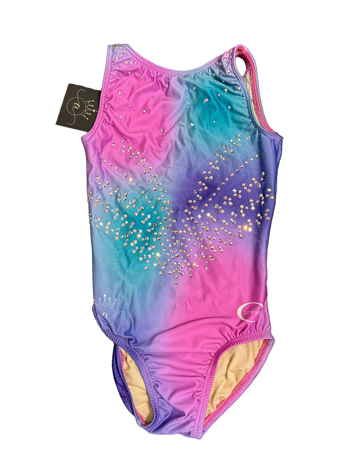 Ozone Prism Galaxy Leotard with Stones - IN STOCK
