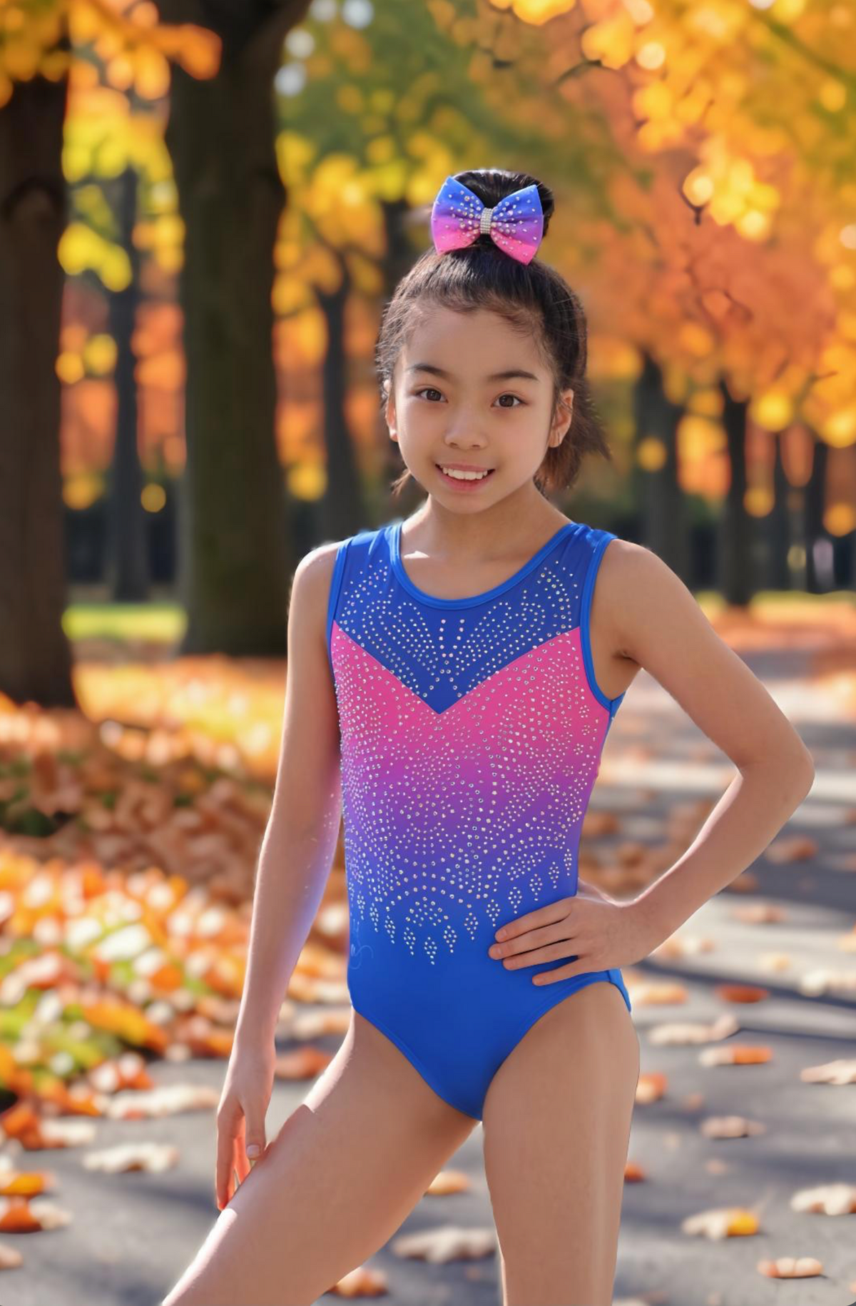 Darcy Sapphire Blush Leotard - IN STOCK