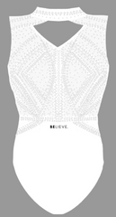 Believe Porcelain Glow Leotard - pre order (10 weeks)