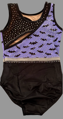 Darcy Lavender Fright Leotard with Black Bottom- IN STOCK
