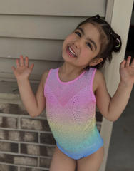 Darcy Delicate Rainbow Leotard - IN STOCK