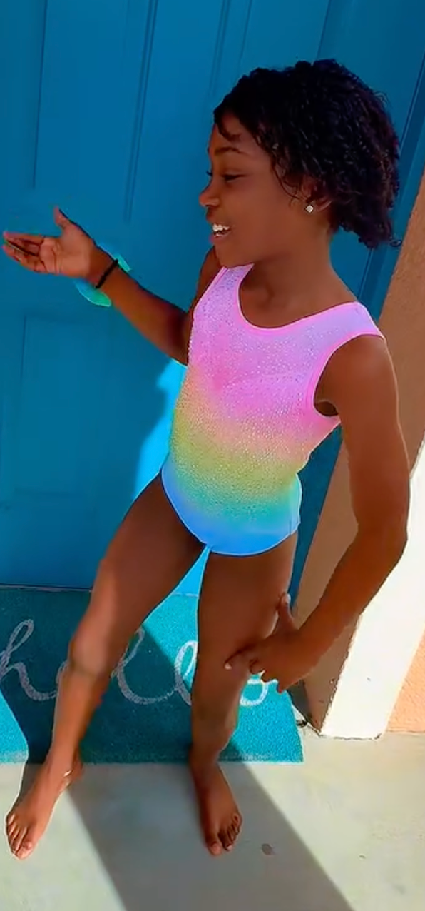 Darcy Delicate Rainbow Leotard - IN STOCK