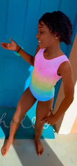 Darcy Delicate Rainbow Leotard - IN STOCK