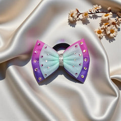 Gardenia Meadow Bow to match Darcy Cotton Candy Skies